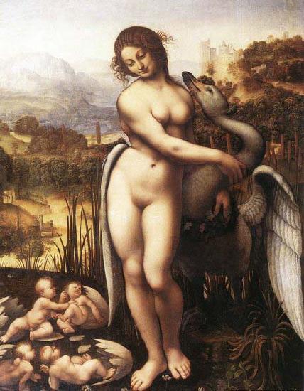 Cesare da Sesto Leda and the Swan France oil painting art